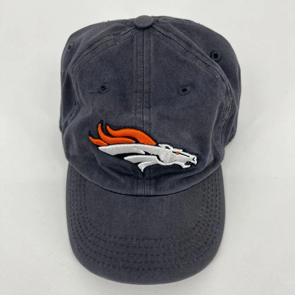 Denver Broncos 47 Brand Kids Navy Blue Adjustable Strap Back Baseball Hat NFL